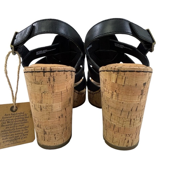 Born Bernese Strappy Cage Open Toe Cork Wedge Sandals Women's Size 9M - Picture 8 of 16